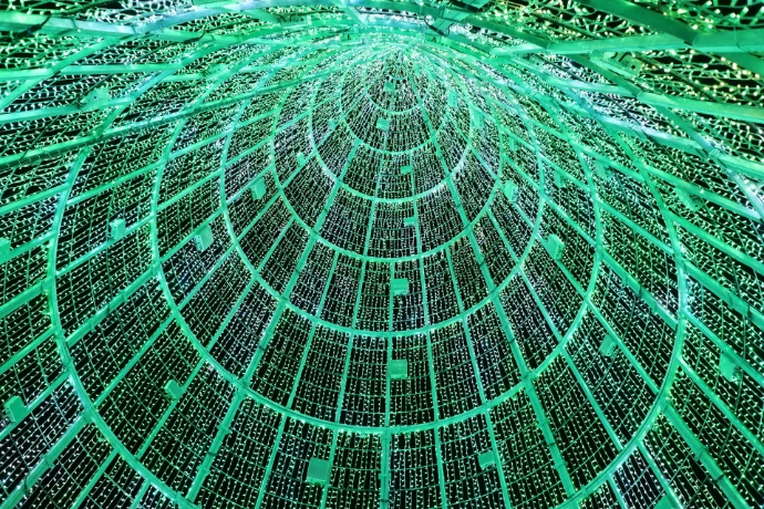 a close-up of a solar panel